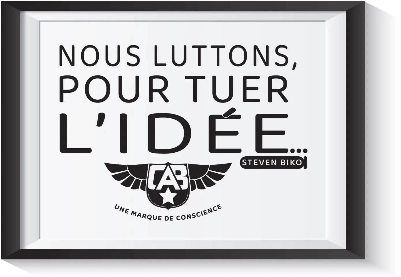 Nous luttons pour tuer l'idée Nous luttons pour tuer l'idée